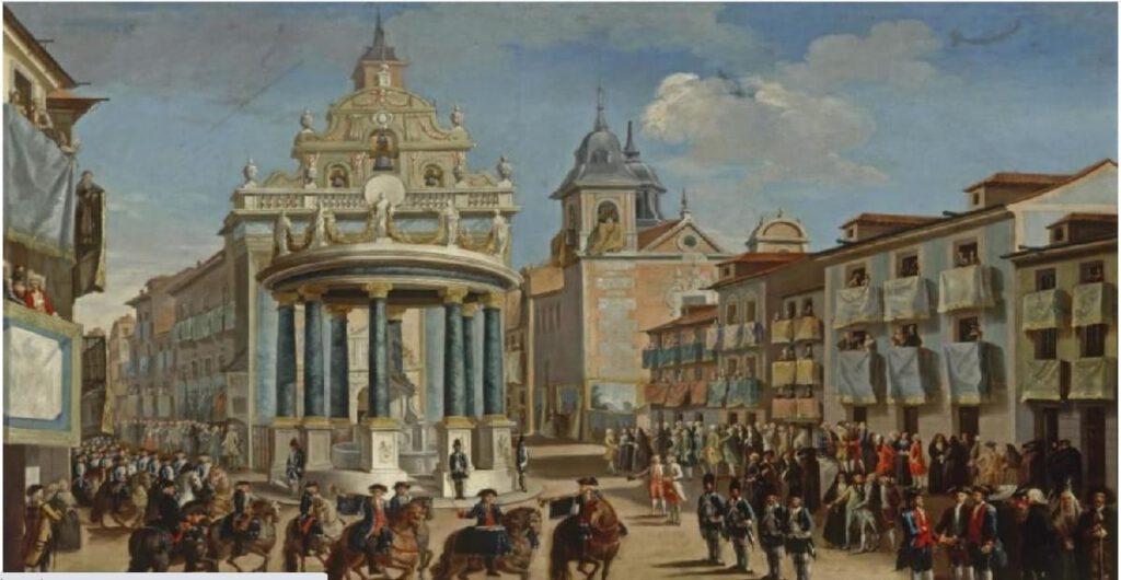  Entrada triunfal de Carlos III a MAdrid en la Puerta del Sol